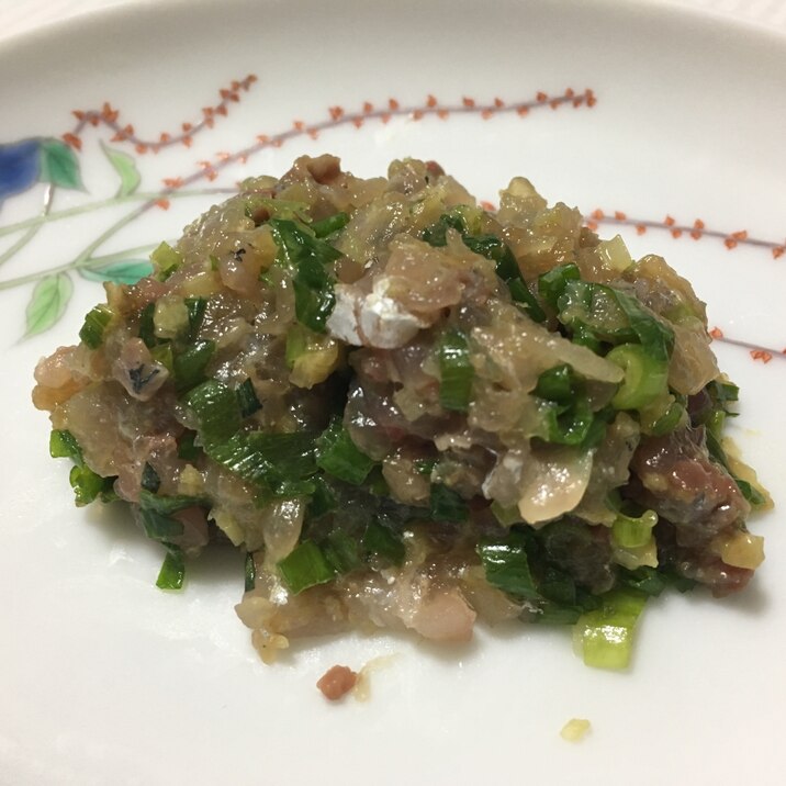 アジのなめろう!ご飯にもお酒にも♪
